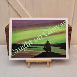 Alone with the Northern Lights.