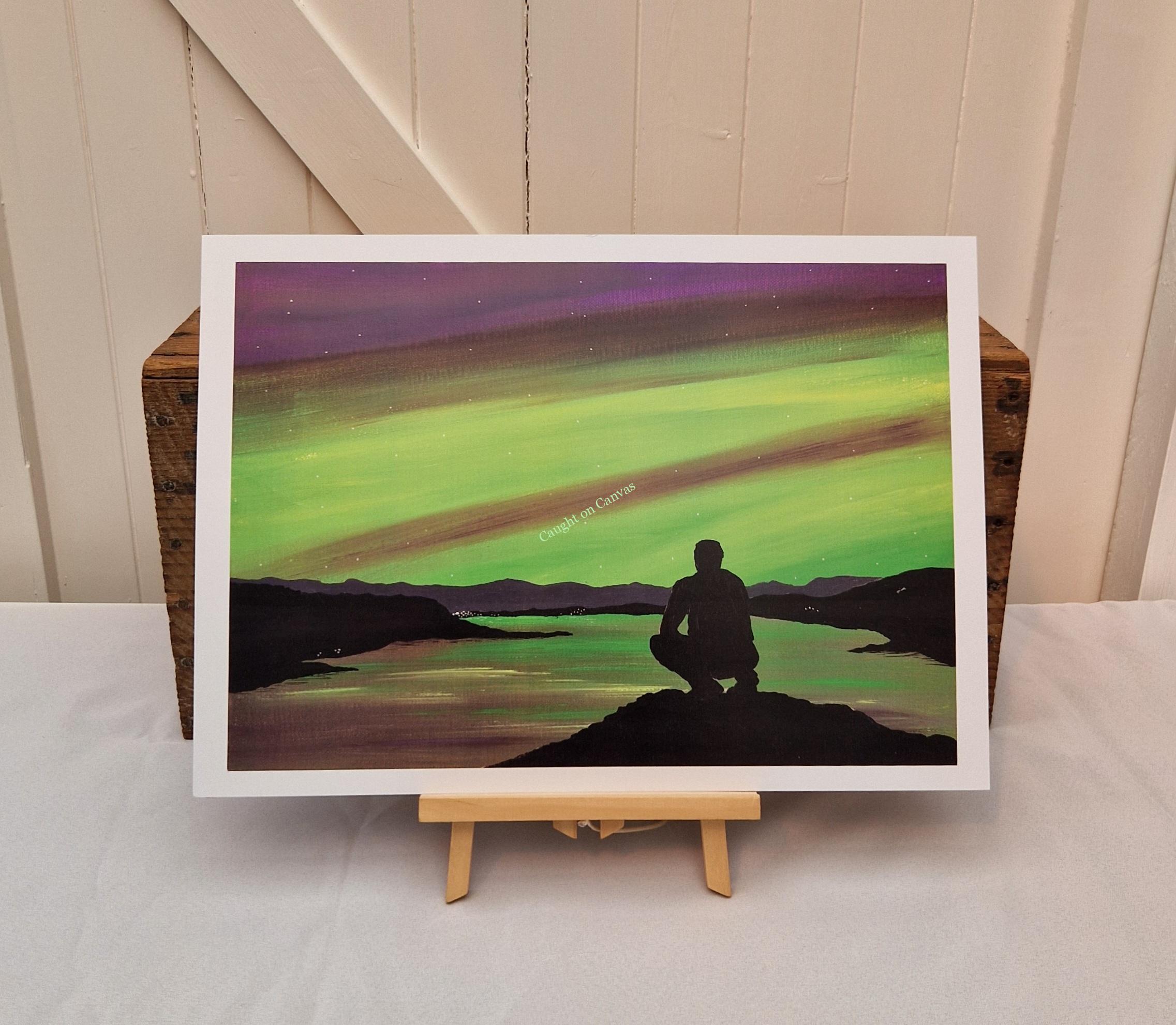 Alone with the Northern Lights.