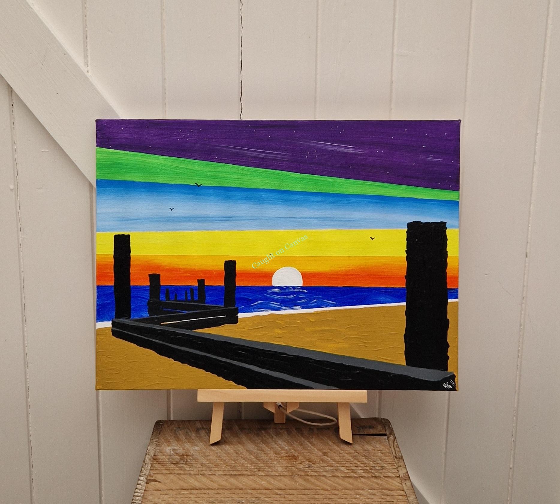 Groynes Sunrise, Walcott.