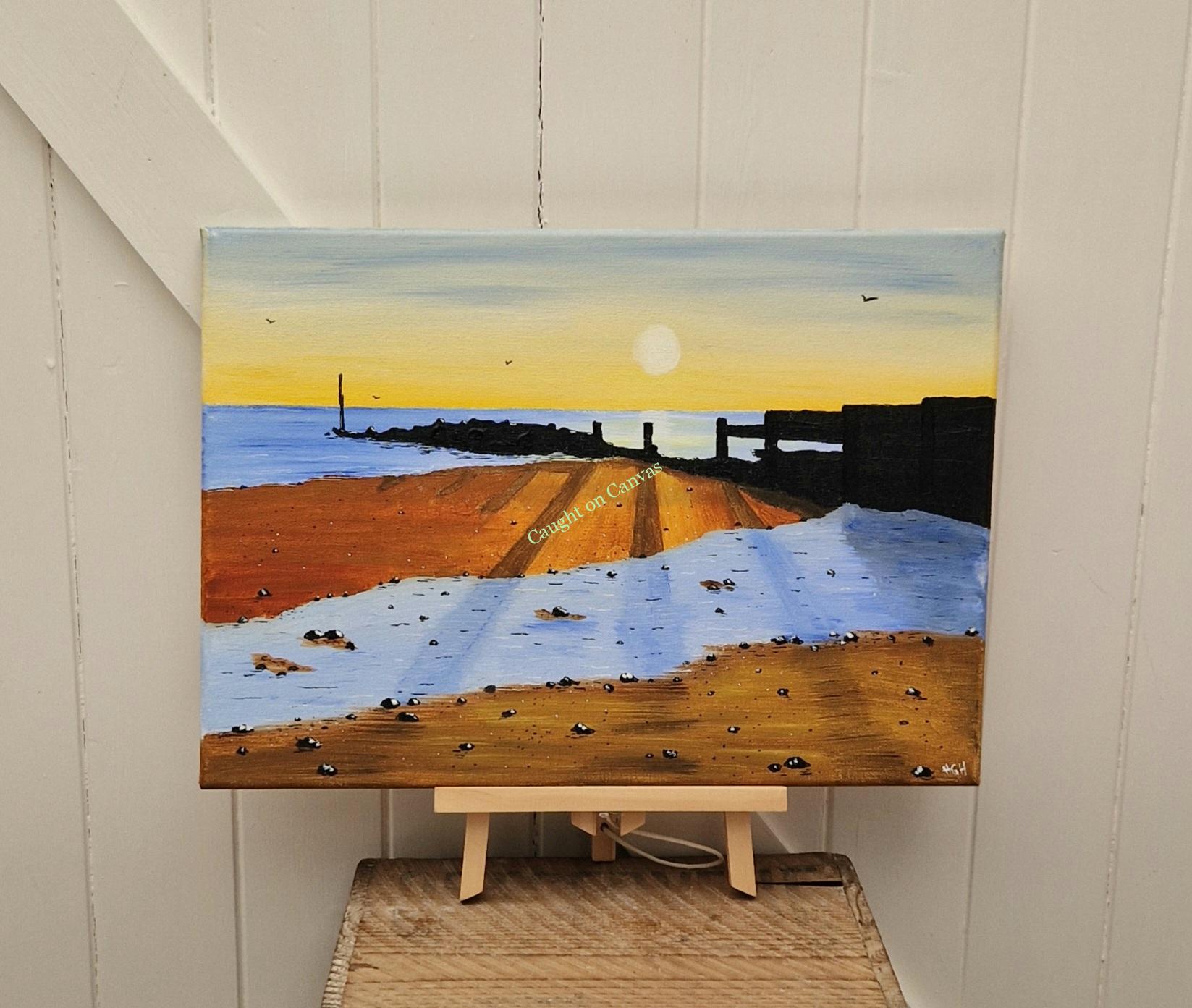 Cart Gap Sunrise Shadows