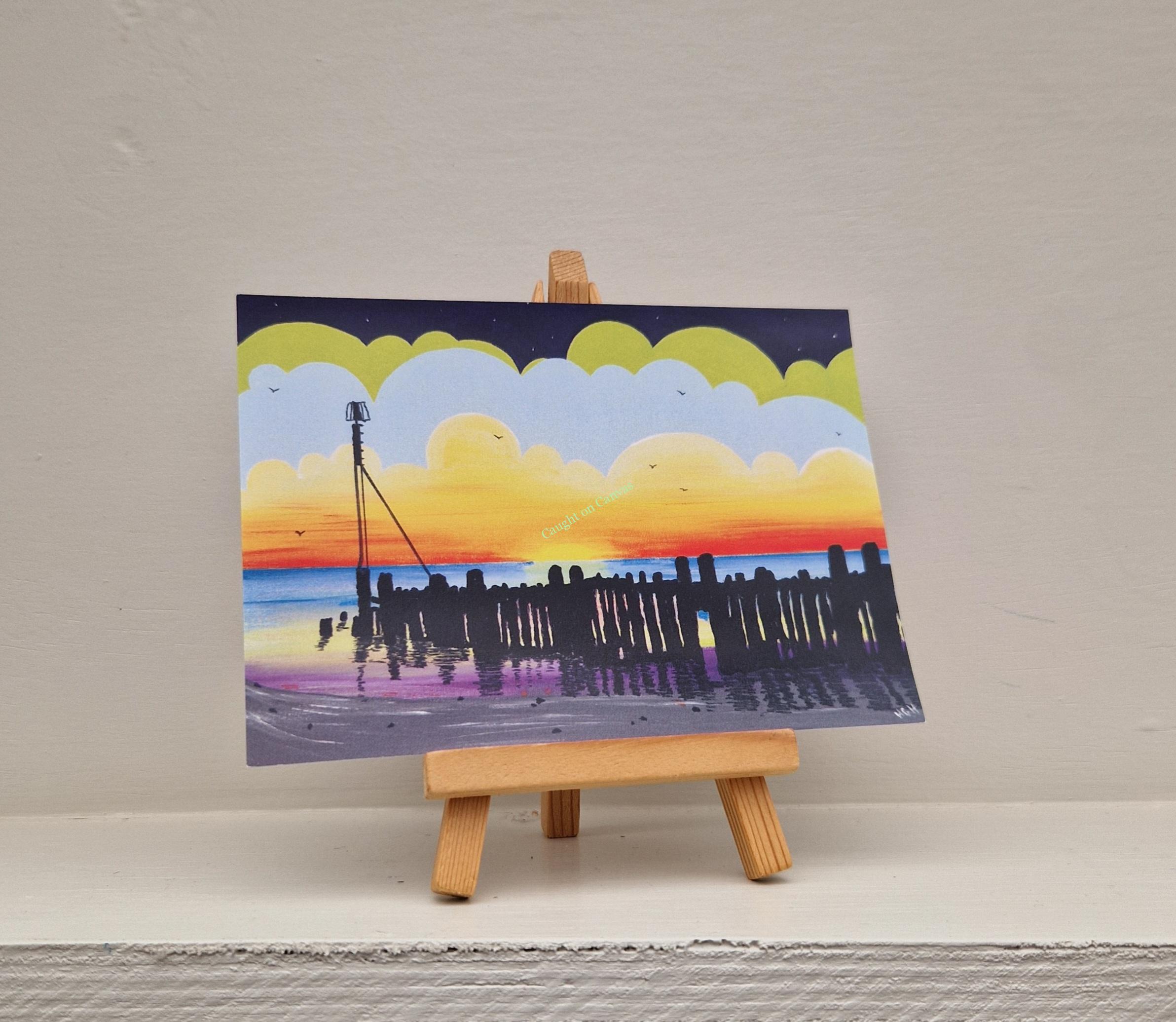 Cart Gap Groyne Sunrise. - Image 3