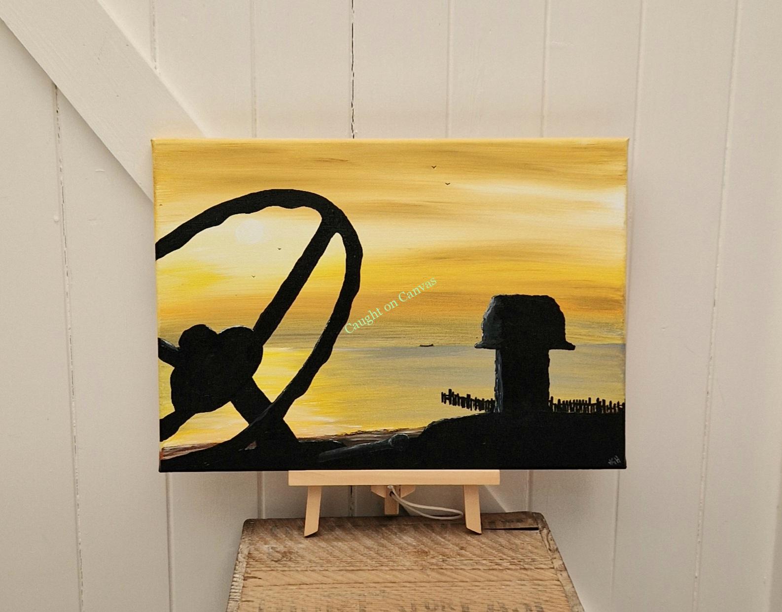 Fisherman Tractor Sunrise