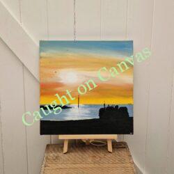 Tractor Silhouette - Sea Palling Sunrise