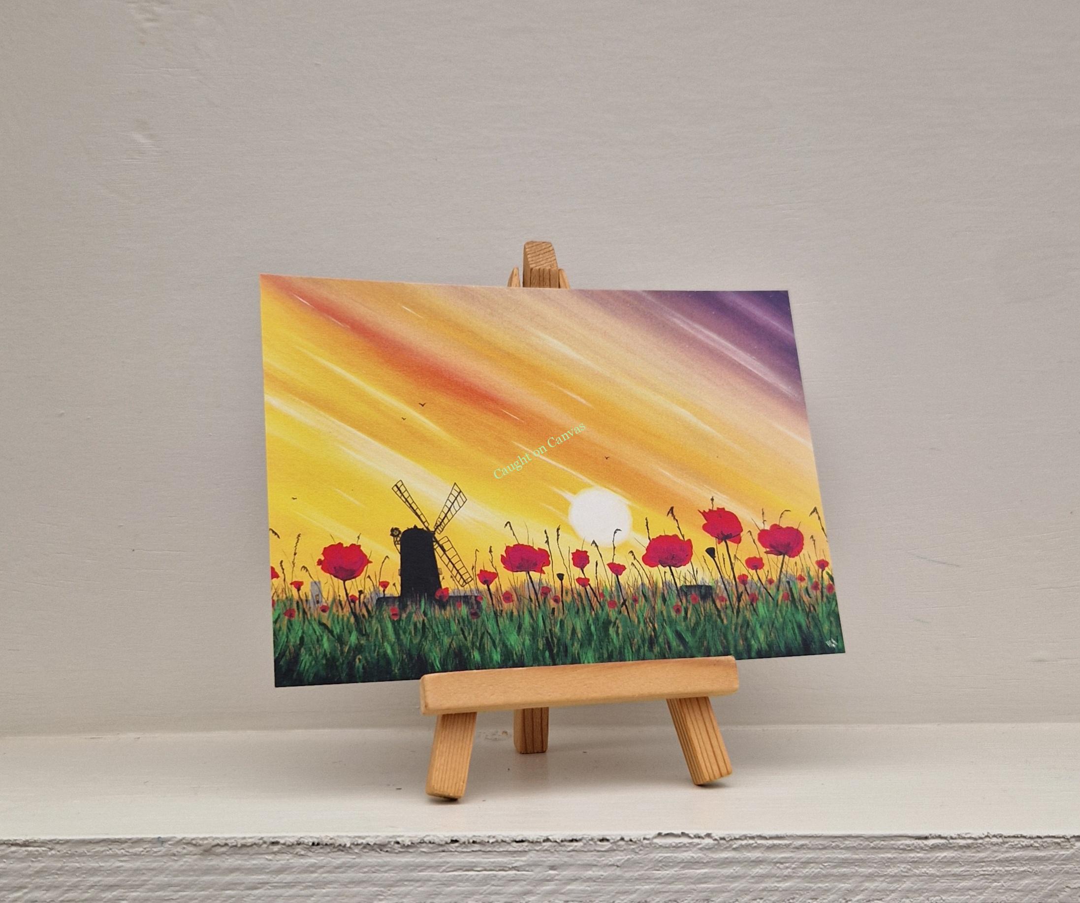 Windmill & Poppies. Norfolk. - Image 3
