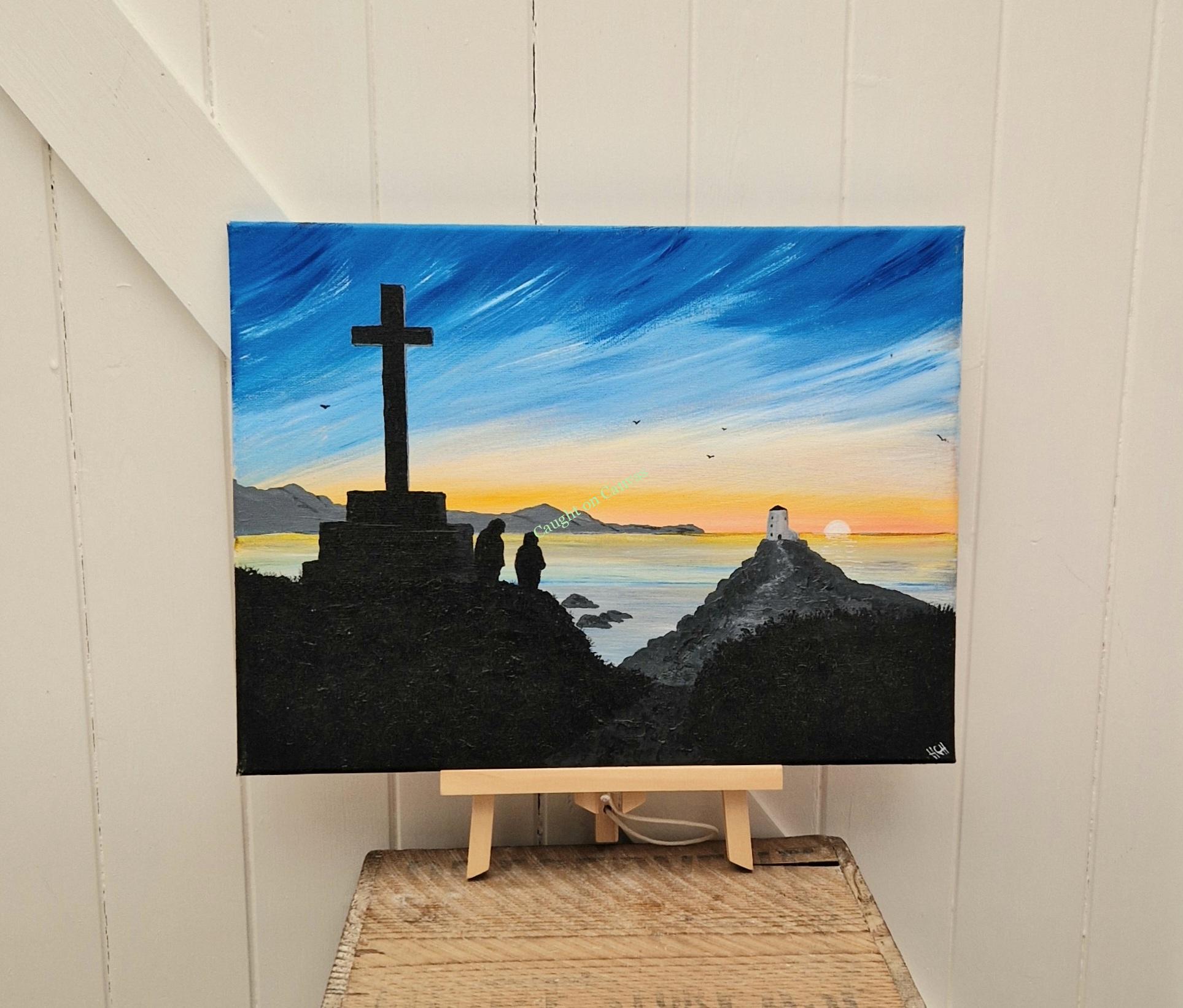 Sunset at Llanddwyn Island Lighthouse, Anglesey.