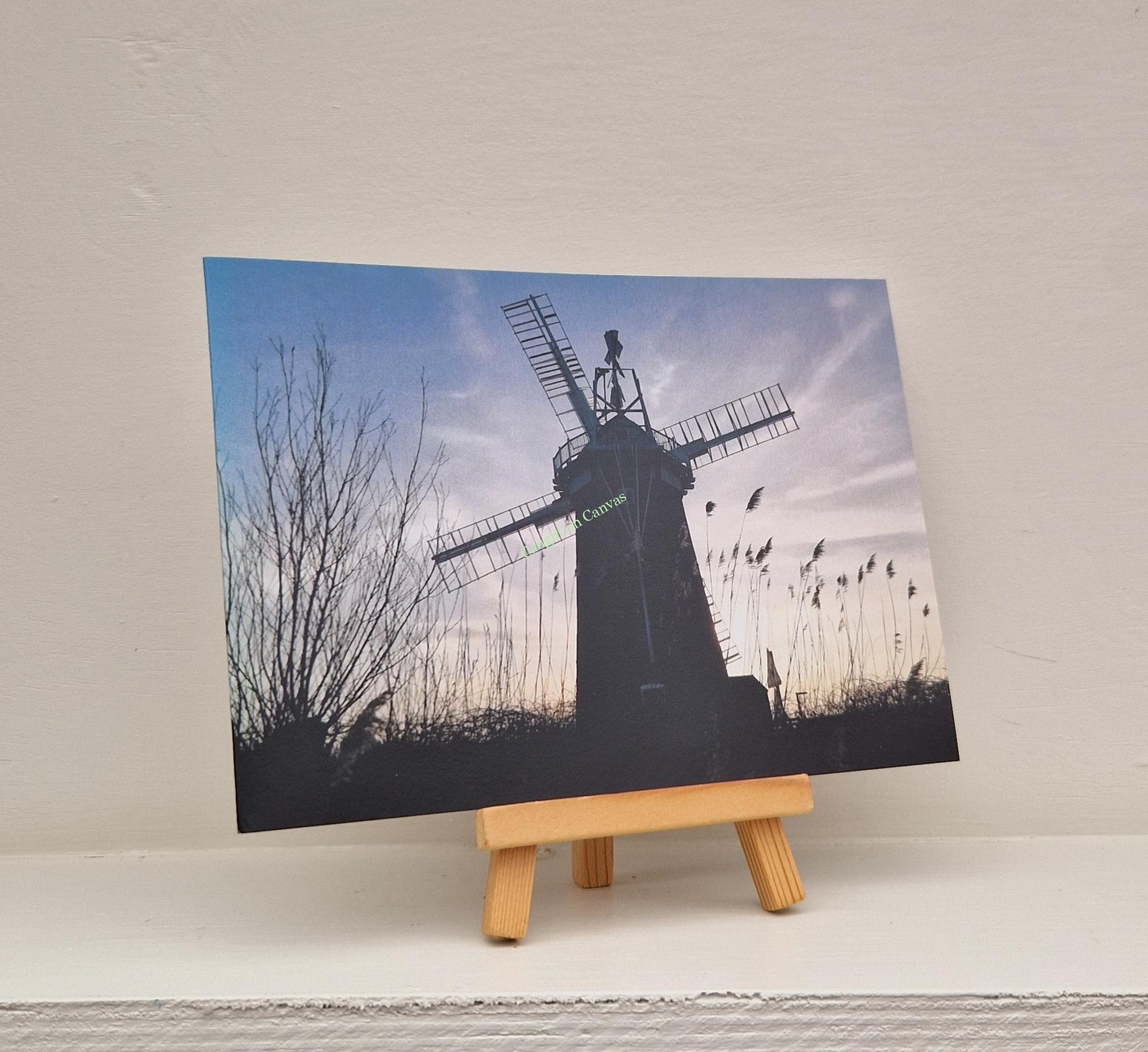 Horsey Mill Silhouette.