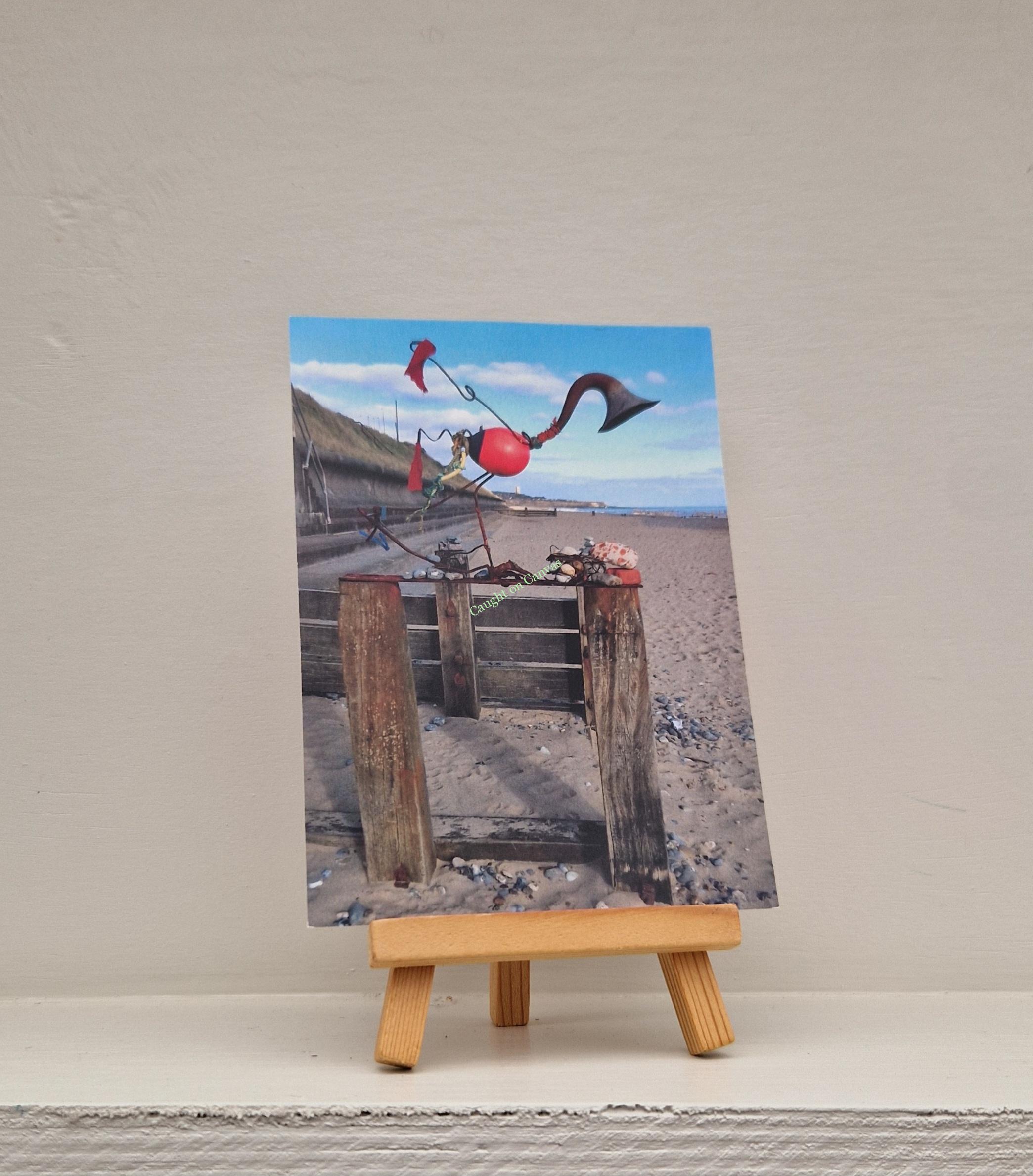 Cart Gap Beach Litter Sculpture
