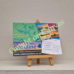 Radio Caroline and the Norfolk Broads postcard.
