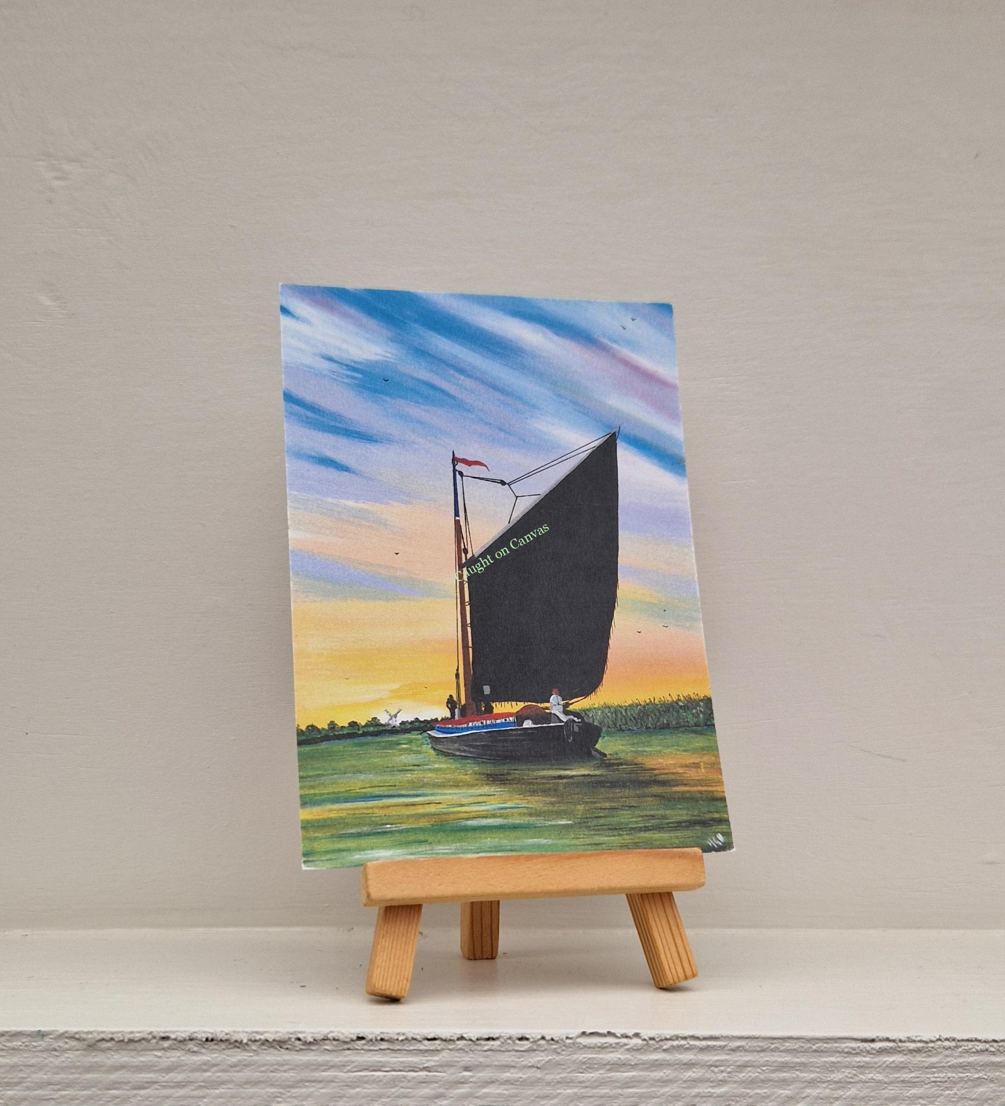 Albion at peace. Norfolk wherry. Norfolk Broads. - Image 3