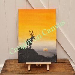 Lone Stag Sunrise