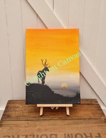 Lone Stag Sunrise