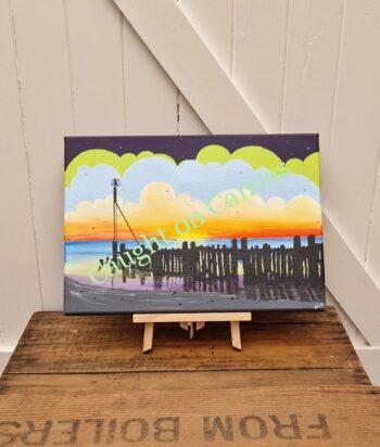 Cart Gap Groyne Sunrise.