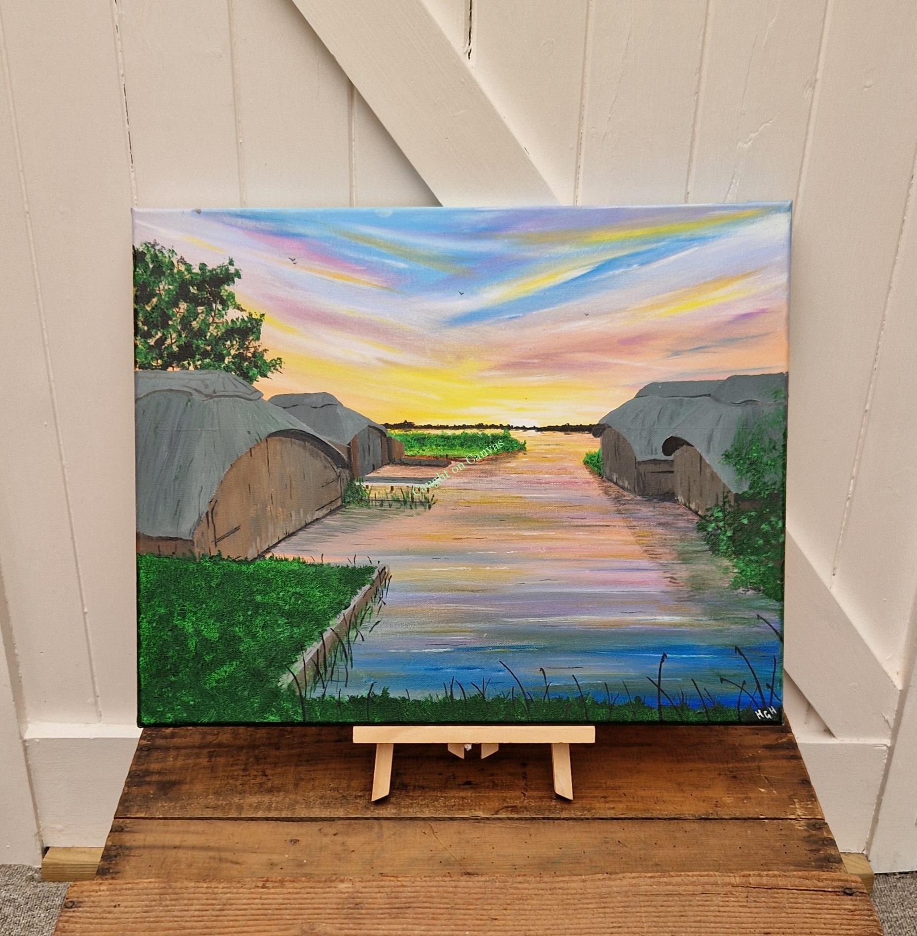 Colours and Thatch at Hickling. Norfolk Broads.