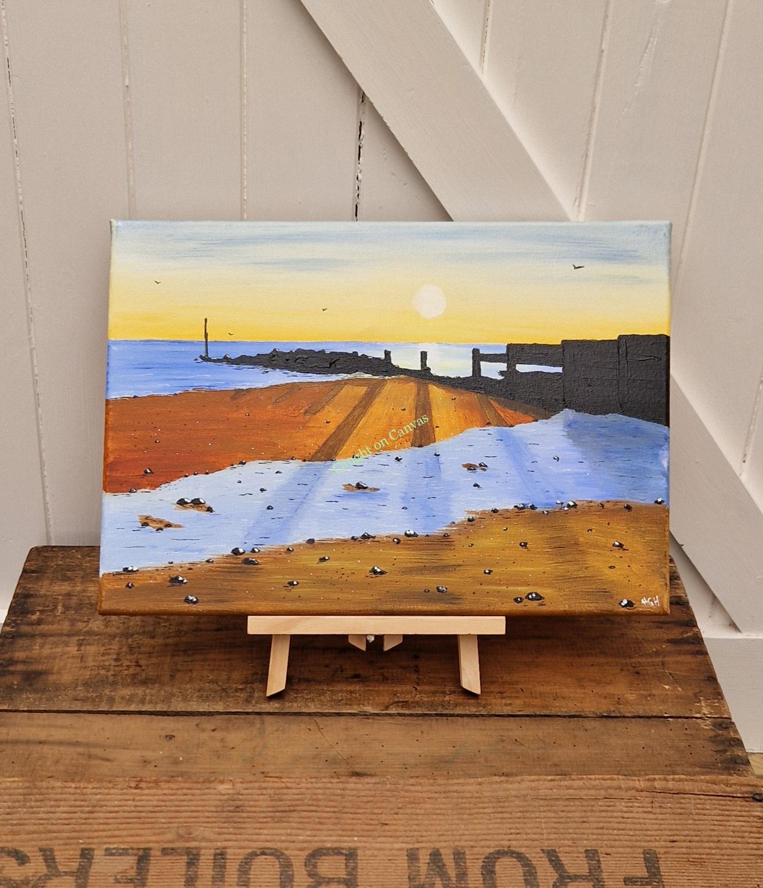 Cart Gap Sunrise Shadows