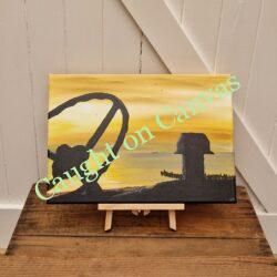 Fisherman Tractor Sunrise