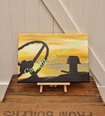 Fisherman Tractor Sunrise