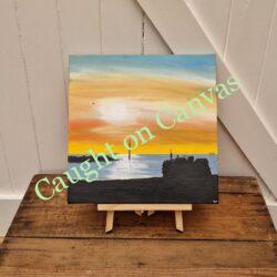 Tractor Silhouette - Sea Palling Sunrise