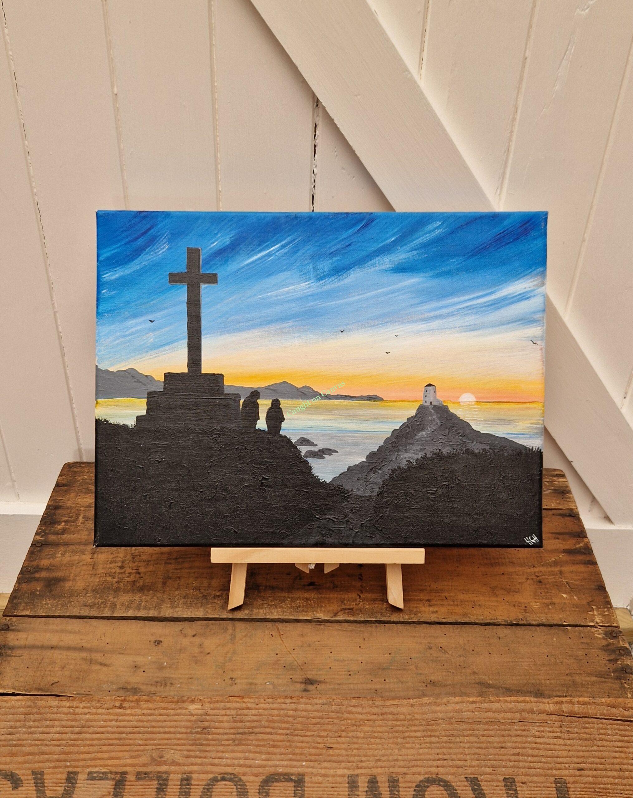 Sunset at Llanddwyn Island Lighthouse, Anglesey.