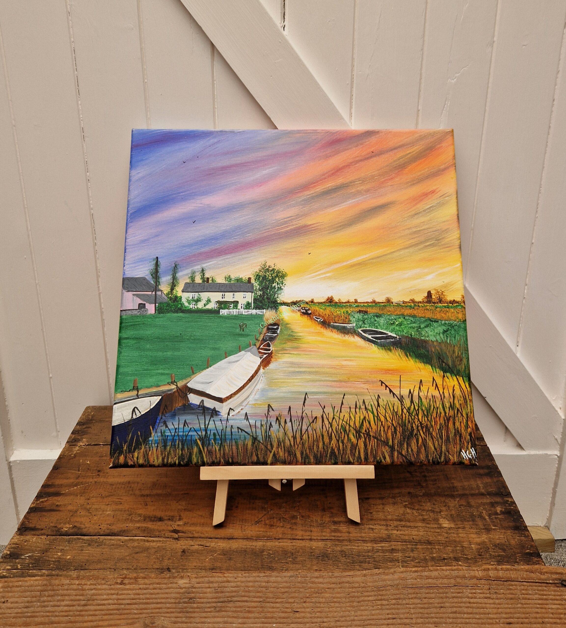 Peace at West Somerton Sunset. Norfolk Broads.