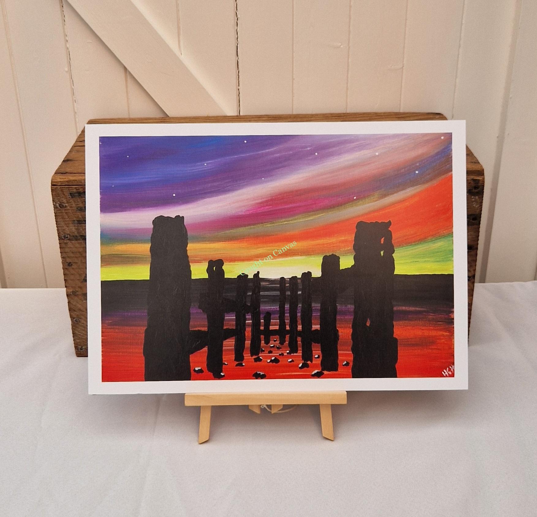 Walcott Groynes Sunrise. - Image 2