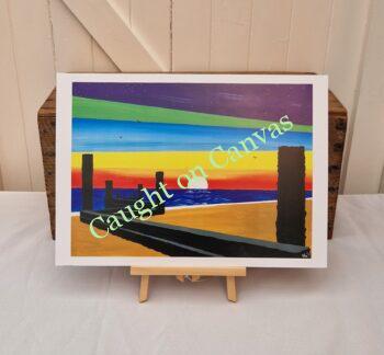 Groynes Sunrise, Walcott. - Image 2