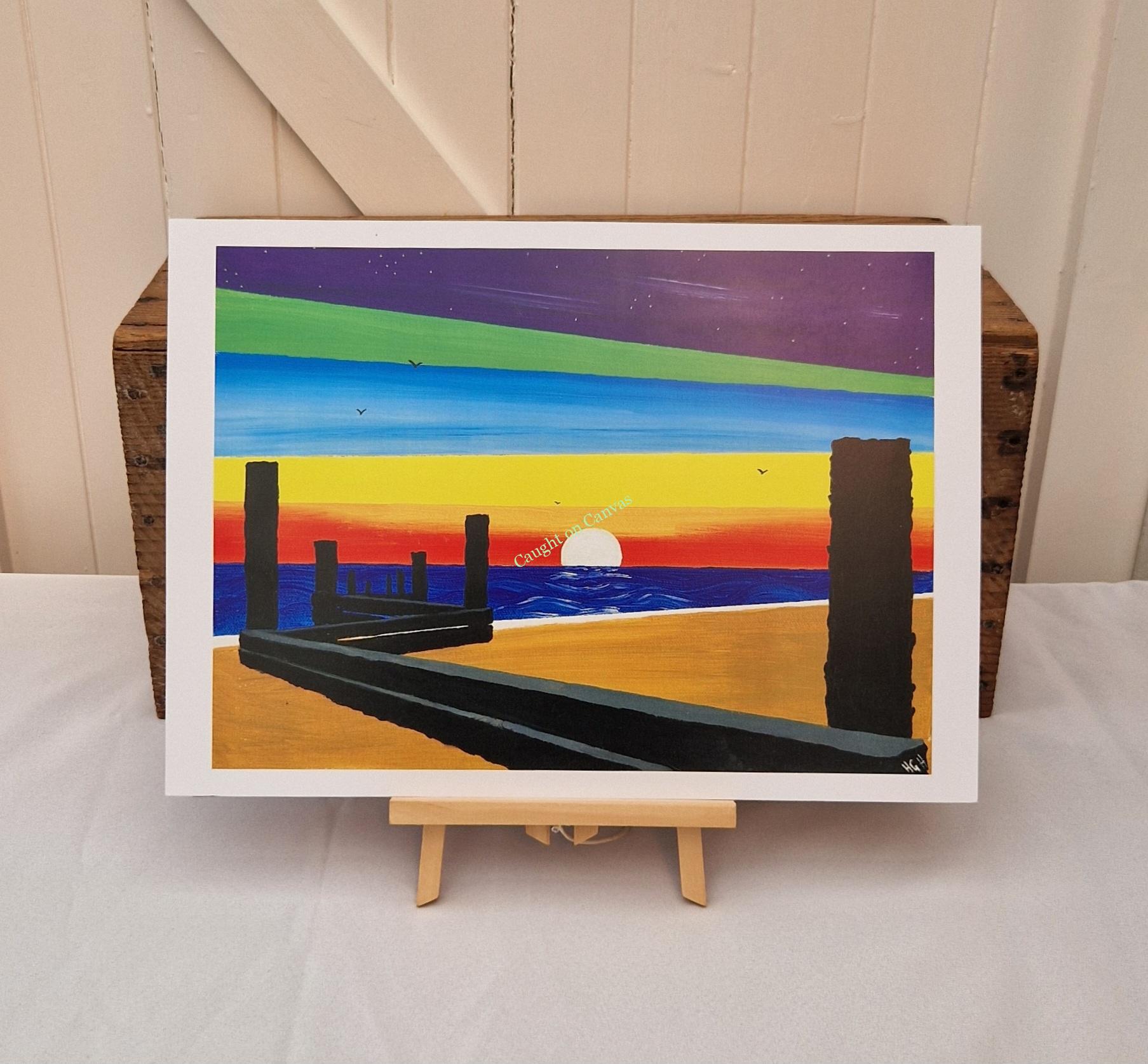 Groynes Sunrise, Walcott. - Image 2