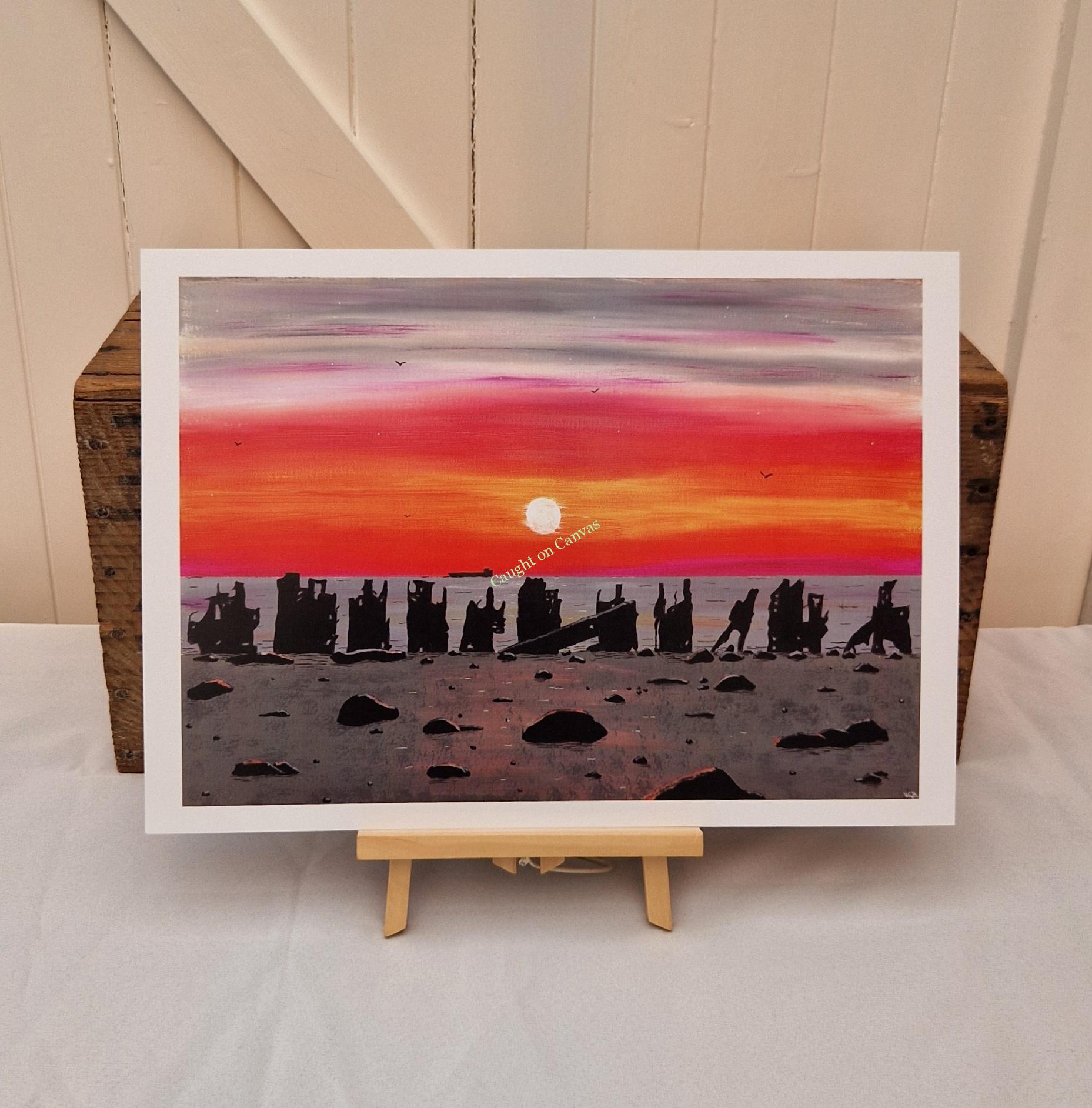 Cart Gap Old Sea Defence Sunrise. - Image 2