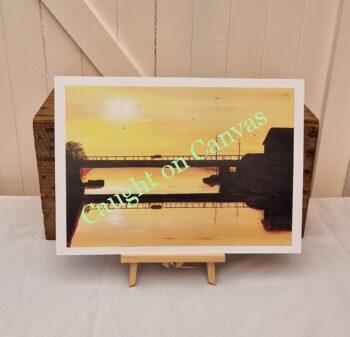 Potter Heigham Bypass Bridge Sunrise. Norfolk Broads.