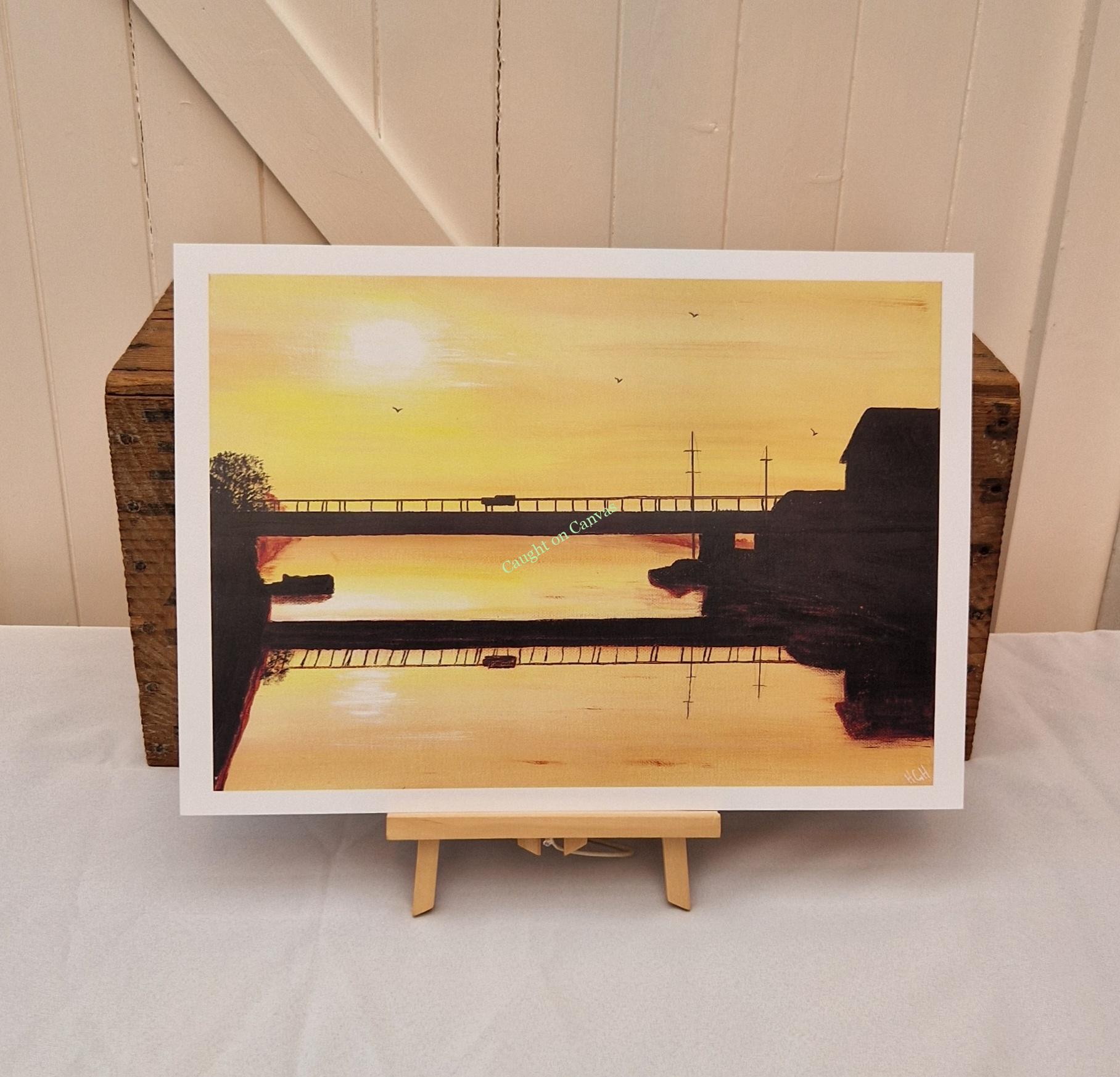 Potter Heigham Bypass Bridge Sunrise. Norfolk Broads.