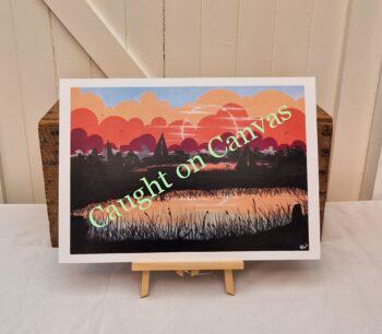 Norfolk Broads Misty Morning Sunrise
