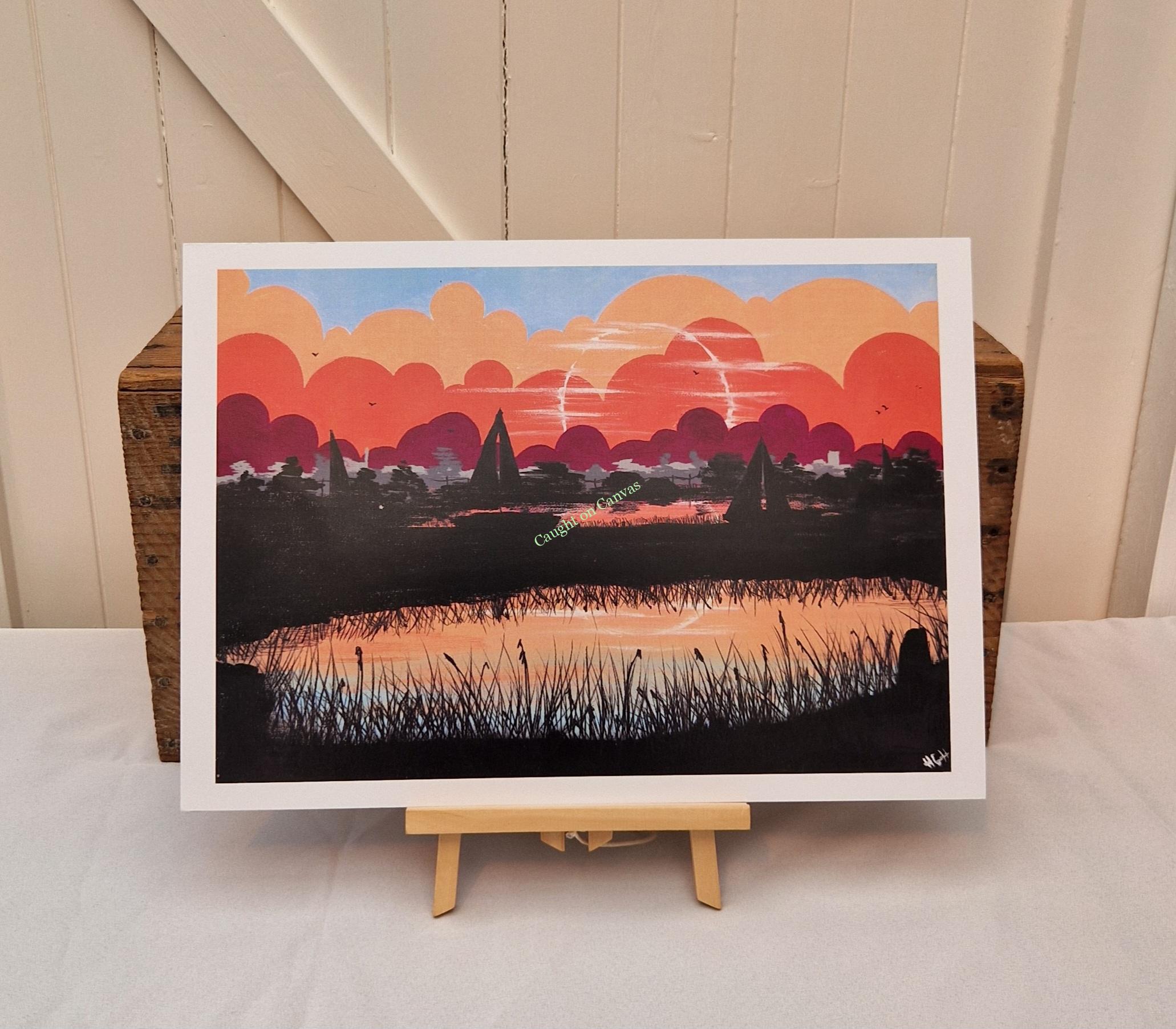 Norfolk Broads Misty Morning Sunrise