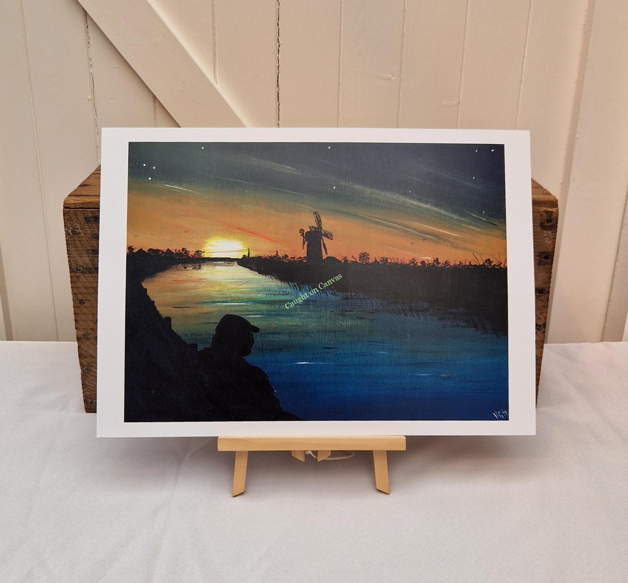 Sunrise, Horsey Mill. Norfolk Broads.