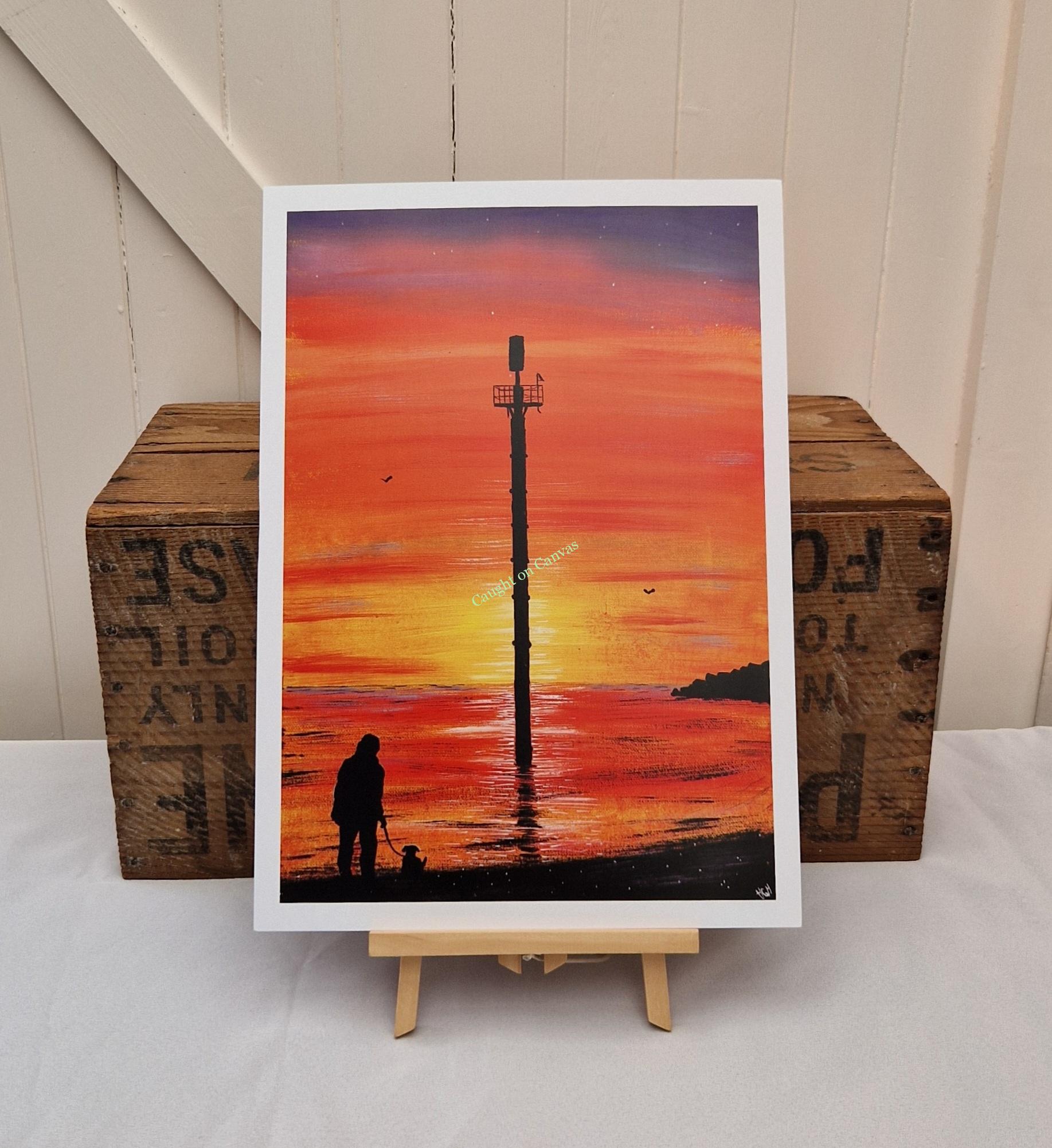 Cart Gap Early Morning Dog Walker.