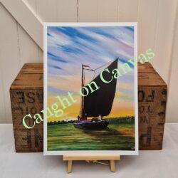 Albion at peace. Norfolk wherry. Norfolk Broads.