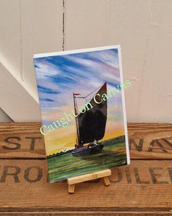 Albion at peace. Norfolk wherry. Norfolk Broads. - Image 2