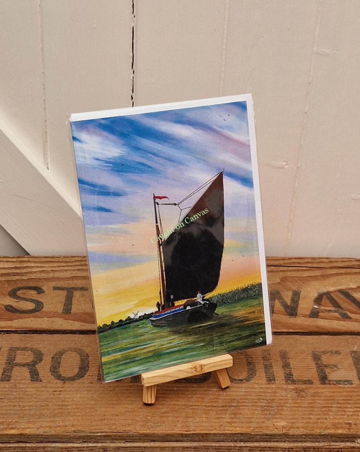 Albion at peace. Norfolk wherry. Norfolk Broads. - Image 2