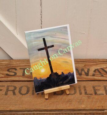 Cross Sunrise. St. Benet's Abbey, Norfolk Broads.