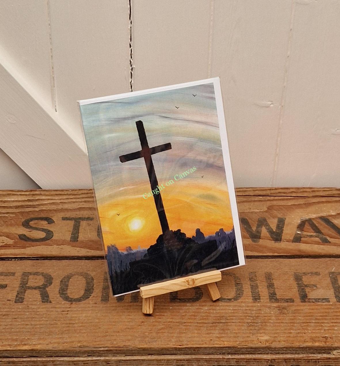 Cross Sunrise. St. Benet's Abbey, Norfolk Broads.