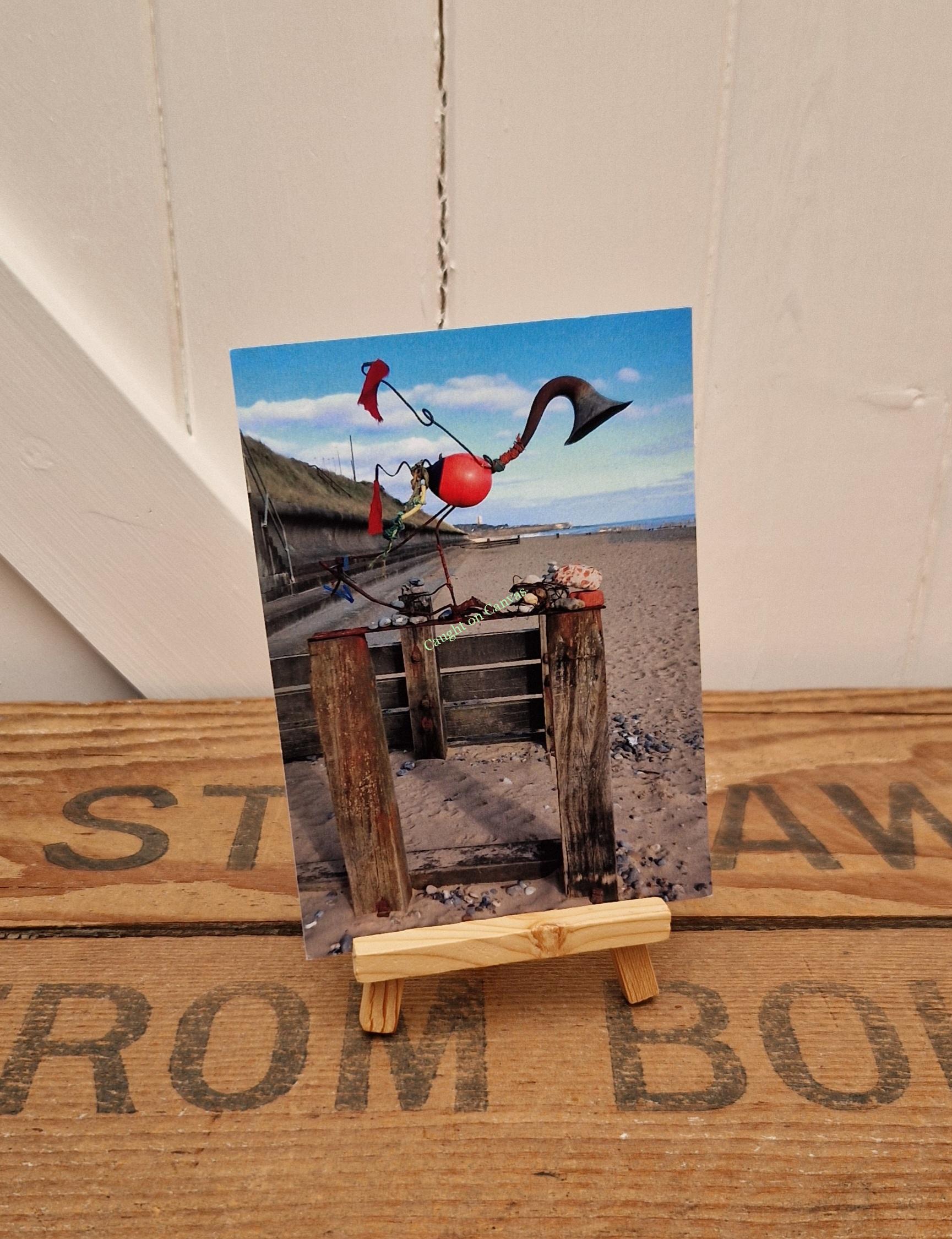 Cart Gap Beach Litter Sculpture