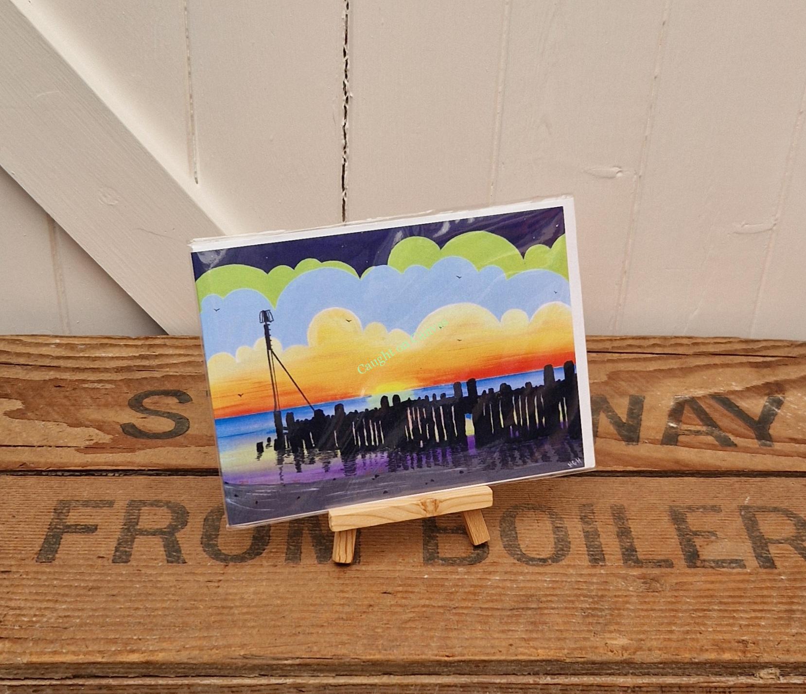 Cart Gap Groyne Sunrise. - Image 3