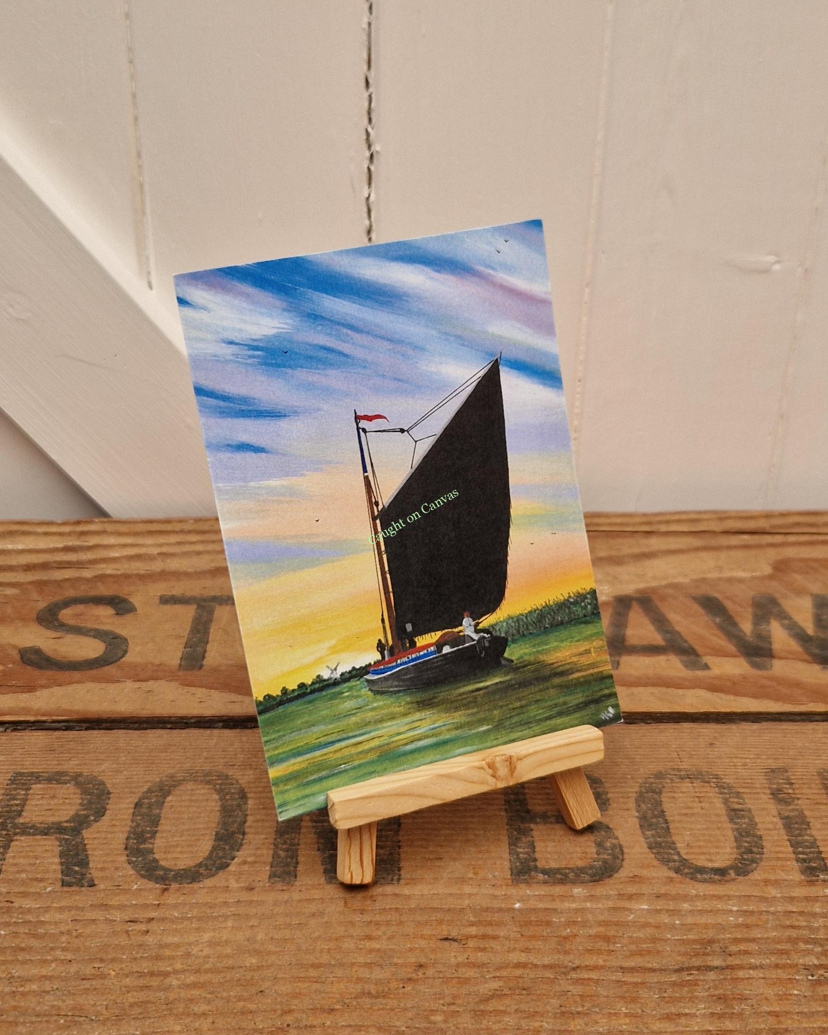 Albion at peace. Norfolk wherry. Norfolk Broads. - Image 3