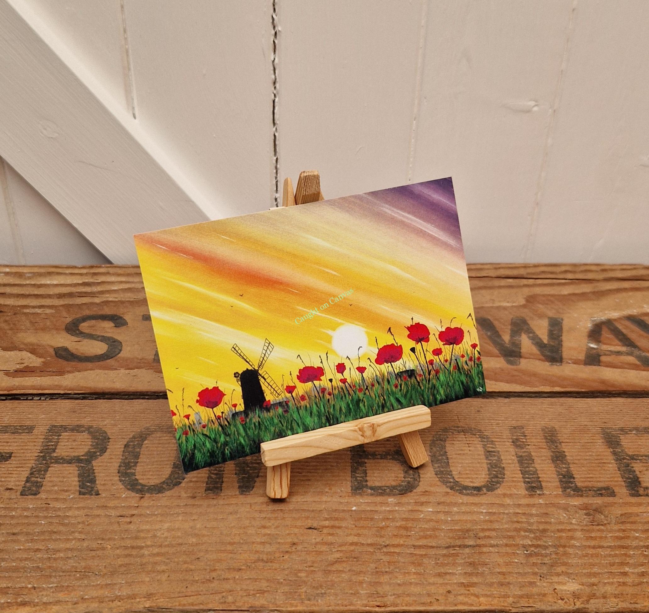 Windmill & Poppies. Norfolk. - Image 3