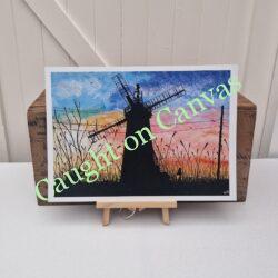 Horsey Mill Sunset Reeds.