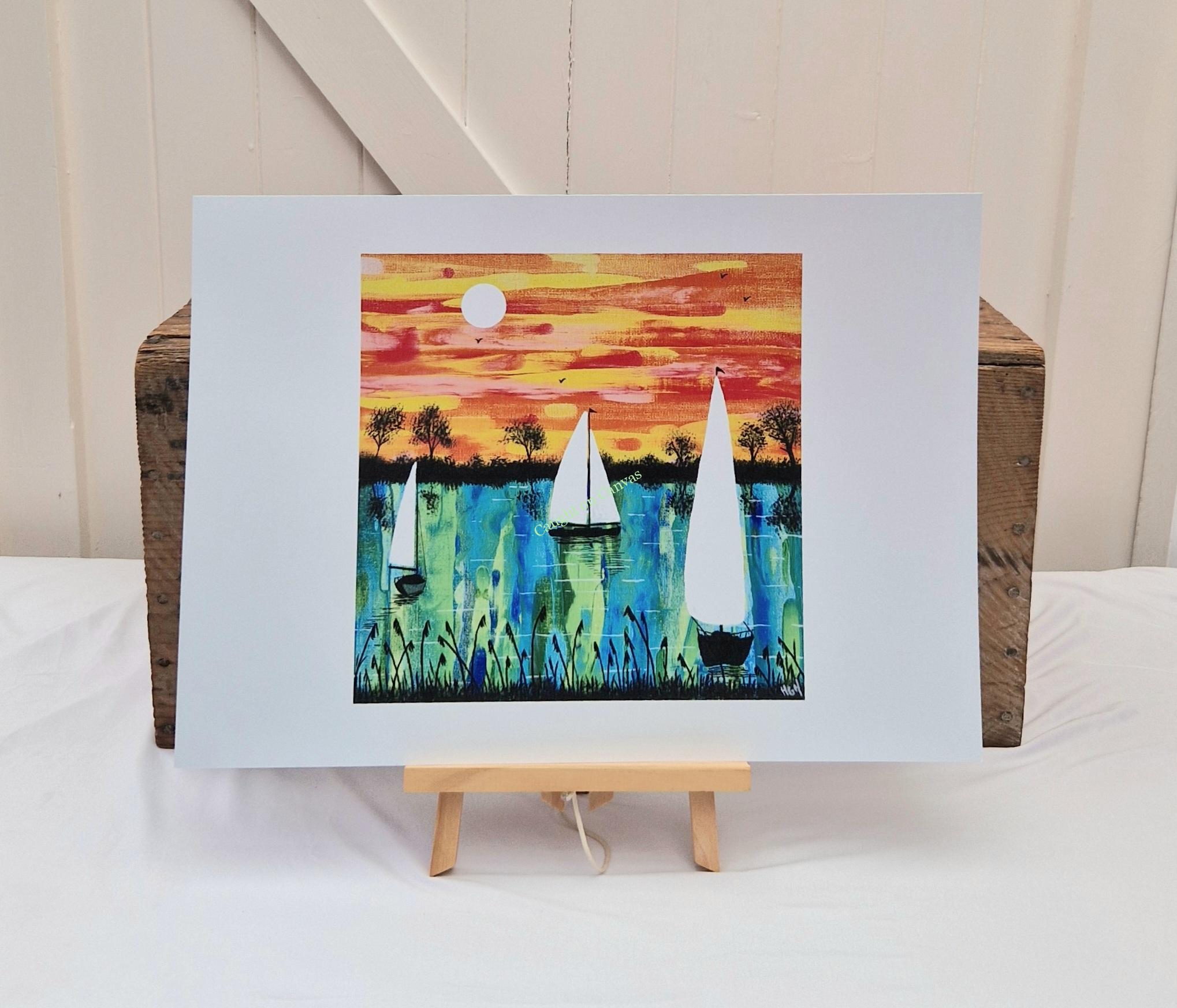 Colourful Broad sails. - Image 2