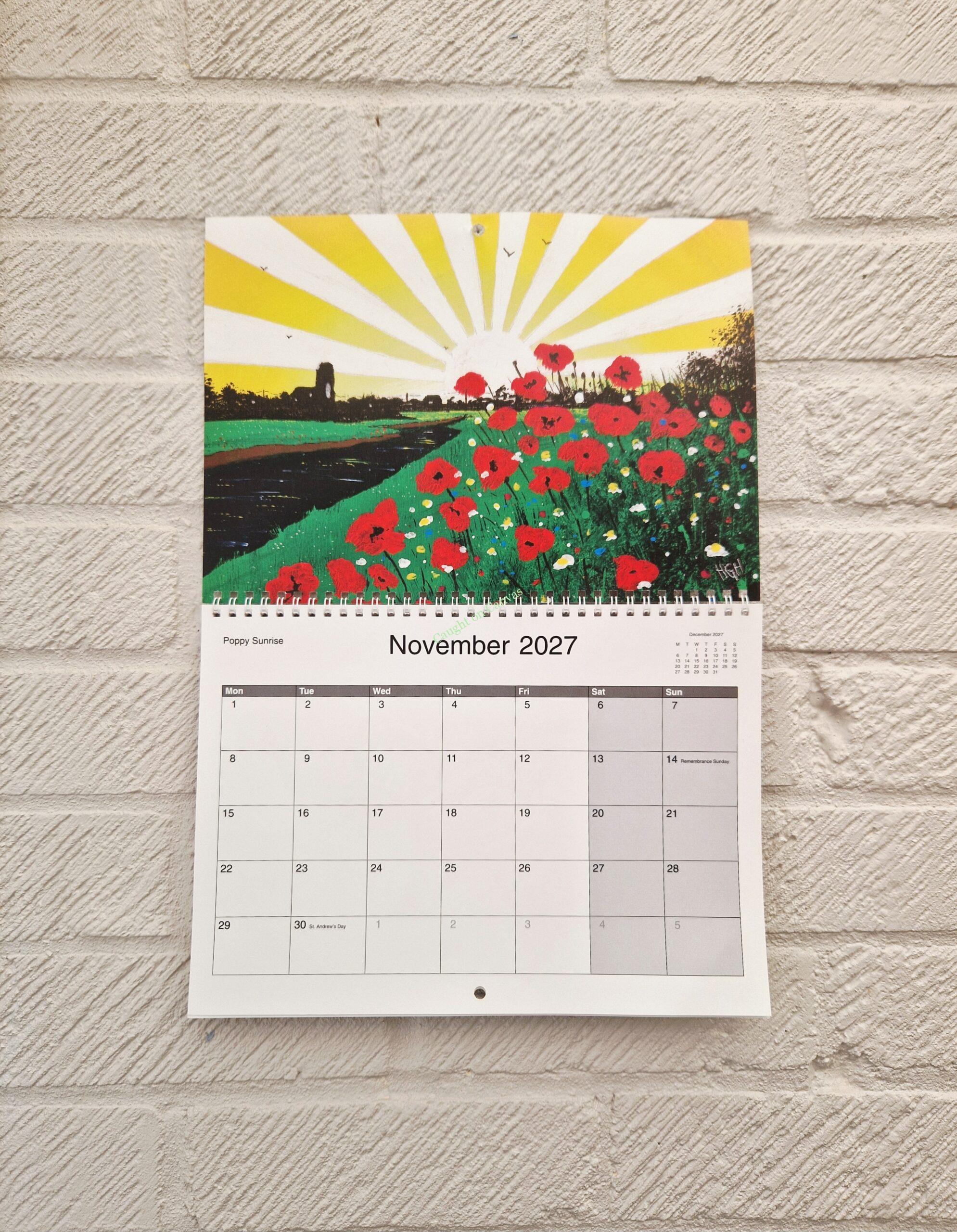 Caught on Canvas 2027 Calendar. - Image 14