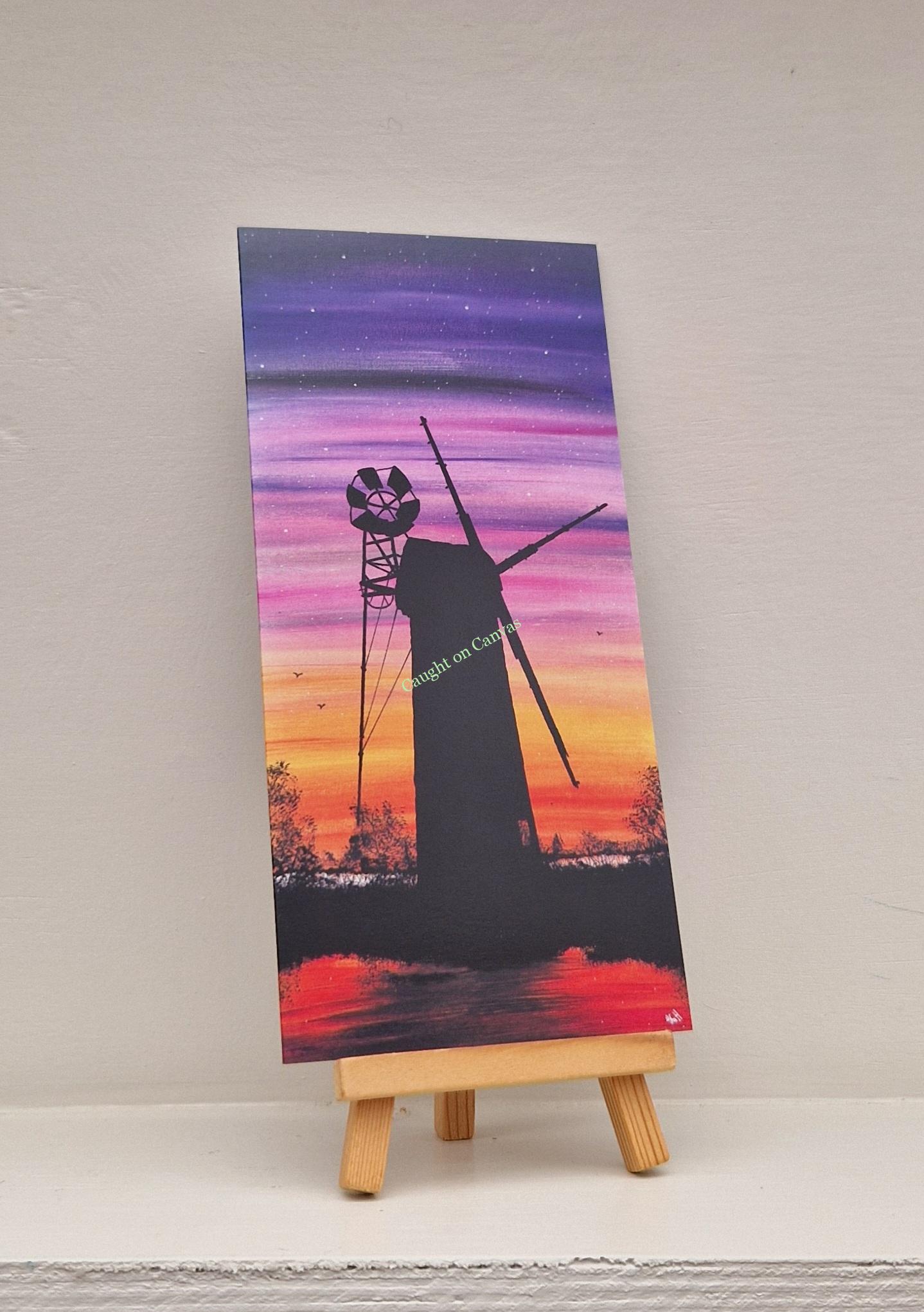How Hill Windmill Sunset, Norfolk Broads. - Image 2