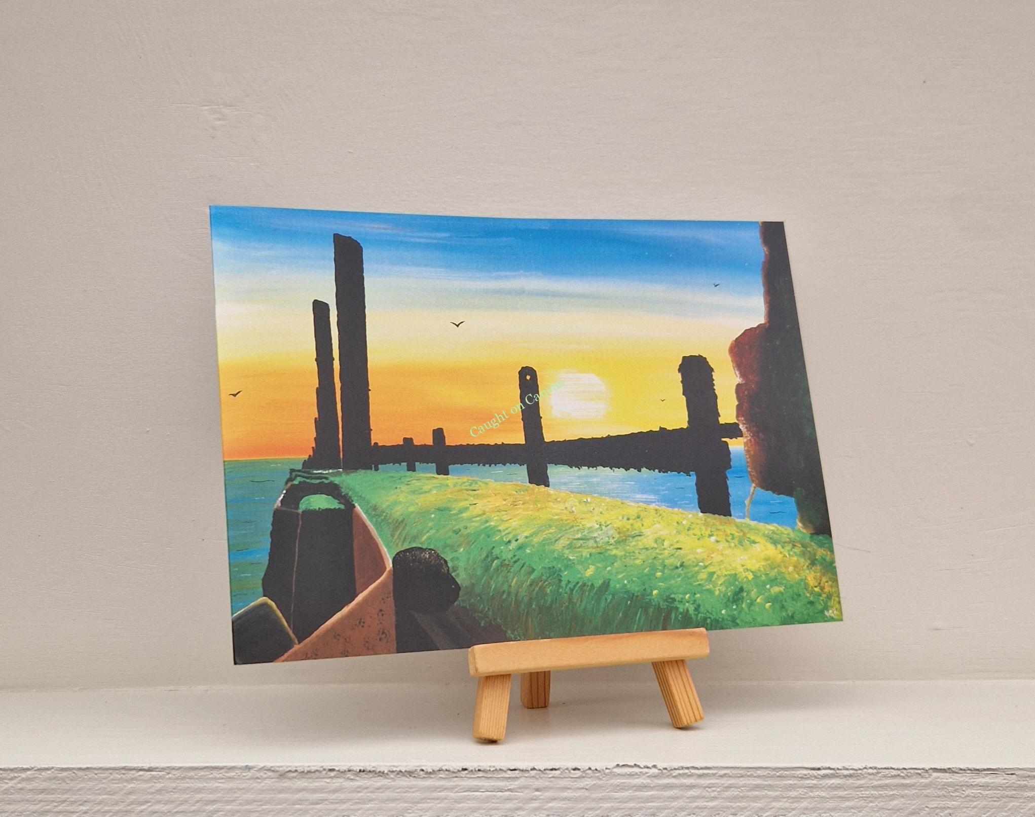 Groynes Sunset 2 - Image 2