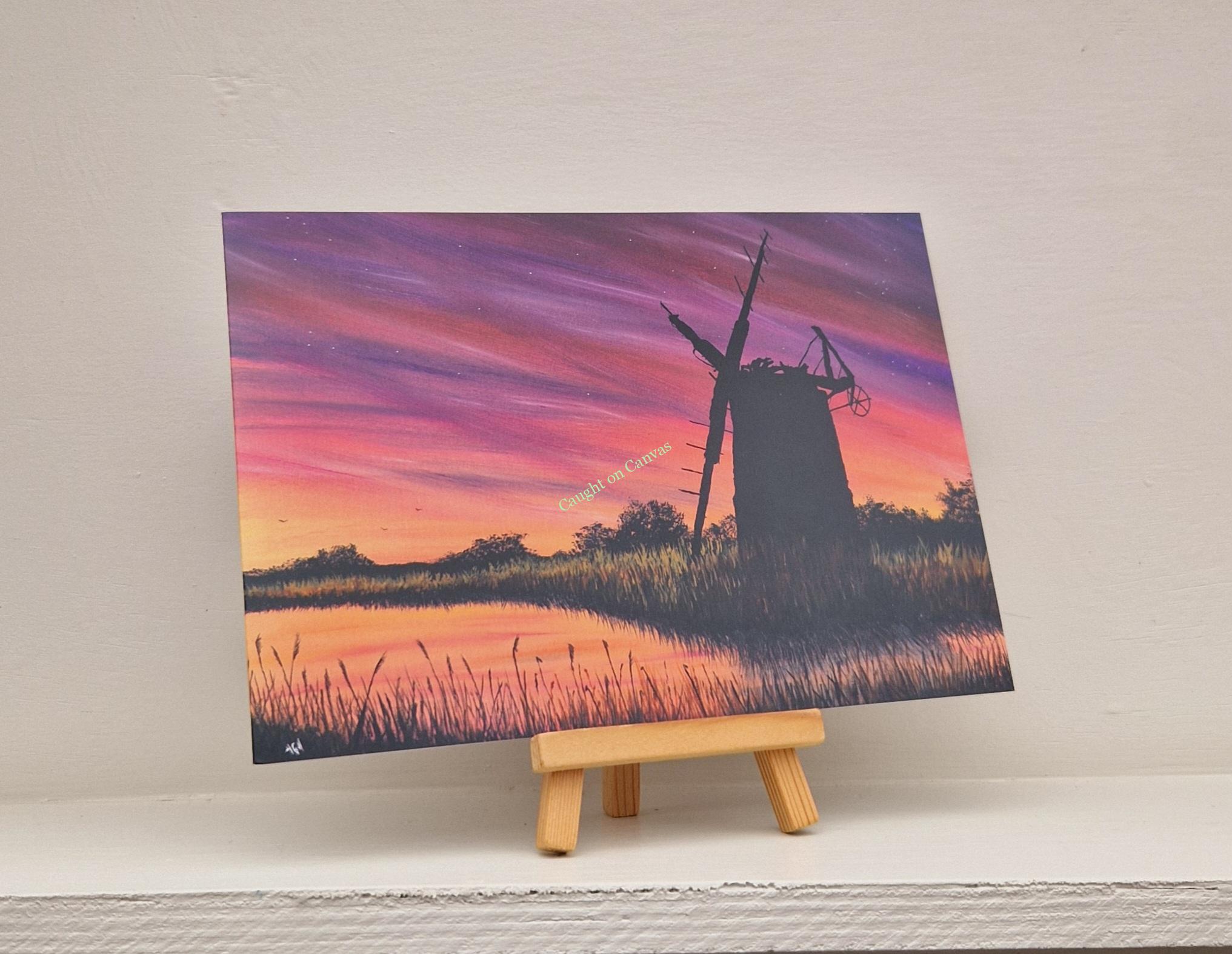 Peace at Sunset (Brograve Mill) Norfolk Broads. - Image 2